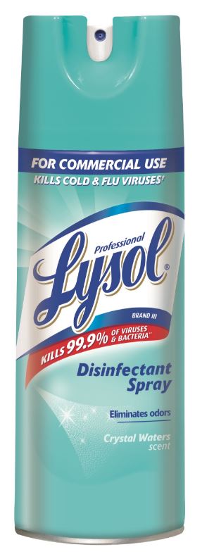 Professional LYSOL Disinfectant Spray  Crystal Waters Discontinued